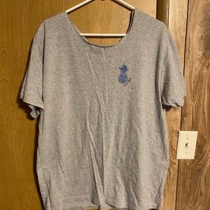 Quiet Storm T Shirt W/ Cut out Neckline